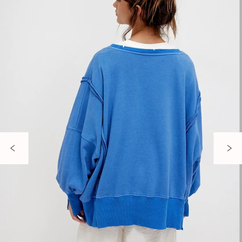 We The Free Blue Sweatshirt with Red Lobster Graphic - Picture 2 of 4